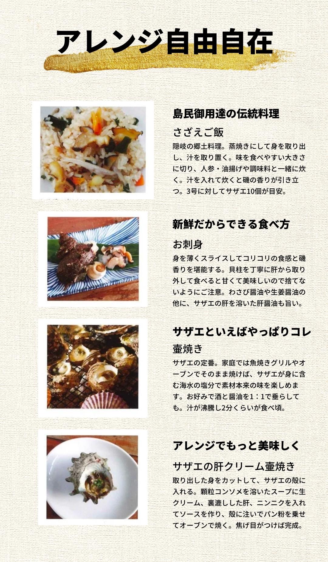 【ふるさと納税】【現在入荷次第順次発送中！】【島獲れ活さざえ2kgセット】冷蔵便 サザエ さざえ 栄螺 貝 海鮮 さざえご飯 壺焼き 刺身 夏 BBQ バーベキュー ギフト 今が旬 - 画像3