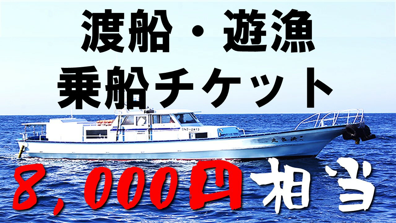 渡船・遊漁 乗船チケット 8000円相当