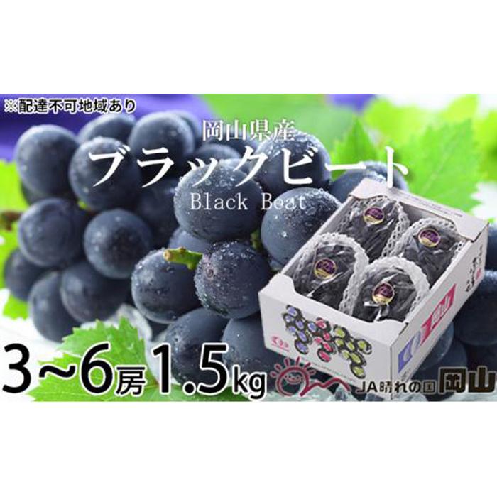 ぶどう 2026年 ブラックビート 約1.5kg 3房～6房 ブドウ 葡萄 岡山県産 国産 フルーツ 果物 ギフト | フルーツ 果物 くだもの 食品 人気 おすすめ 送料無料