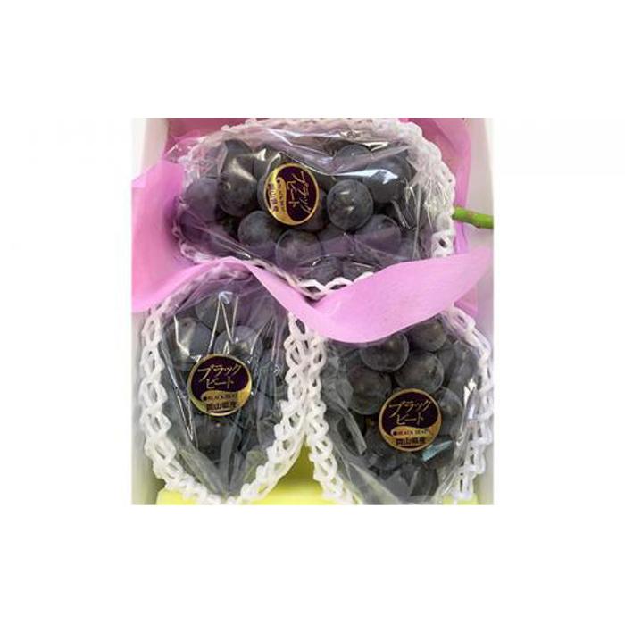 【ふるさと納税】ぶどう 2026年 アントシアニン豊富な ブラックビート 3～6房 合計約2kg ブドウ 葡萄 岡山市産 国産 フルーツ 果物 渡邊農園 | フルーツ 果物 くだもの 食品 人気 おすすめ 送料無料 サムネイル2