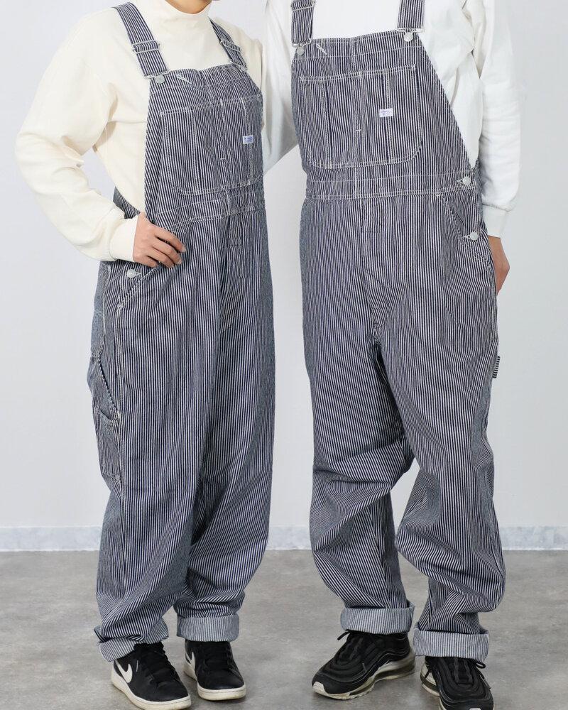 【ふるさと納税】デニムオーバーオール サロペット ヒッコリーストライプ ユニセックス 3L～6L [BET-12-935] サムネイル3