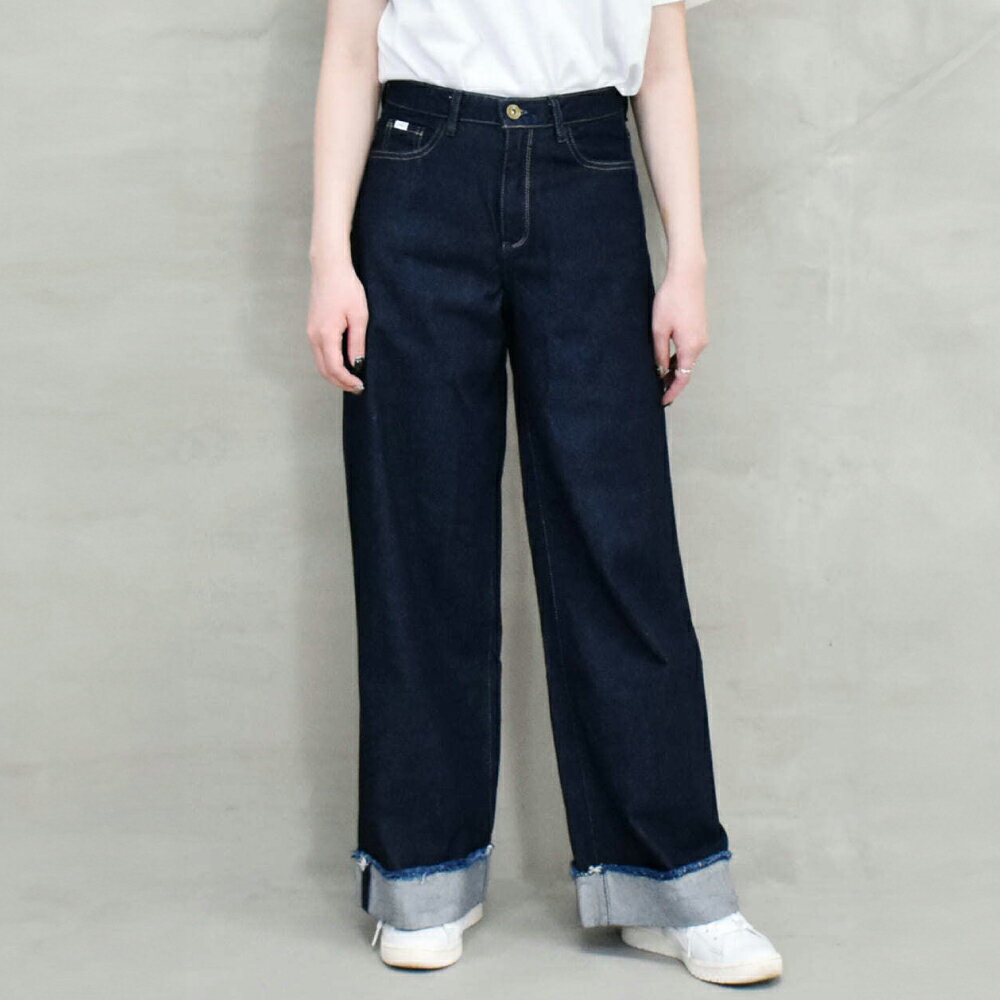 【全2サイズ】T-ASSACレディースジーンズ「WIDE/INDIGO」（ワイド）選べる サイズ ファッション・デニム