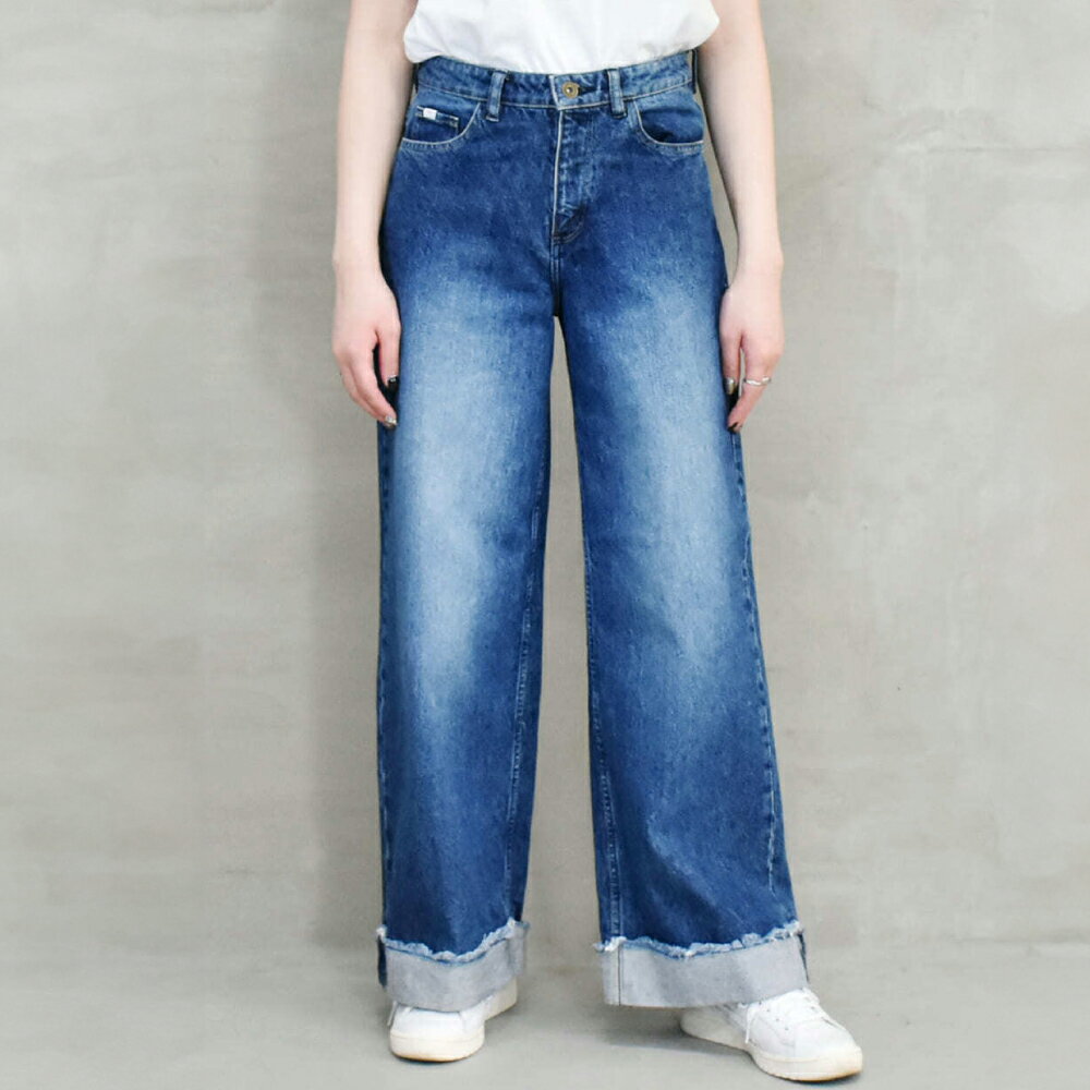 【全2サイズ】T-ASSACレディースジーンズ「WIDE/LIGHT INDIGO」（ワイド）選べる サイズ ファッション・デニム
