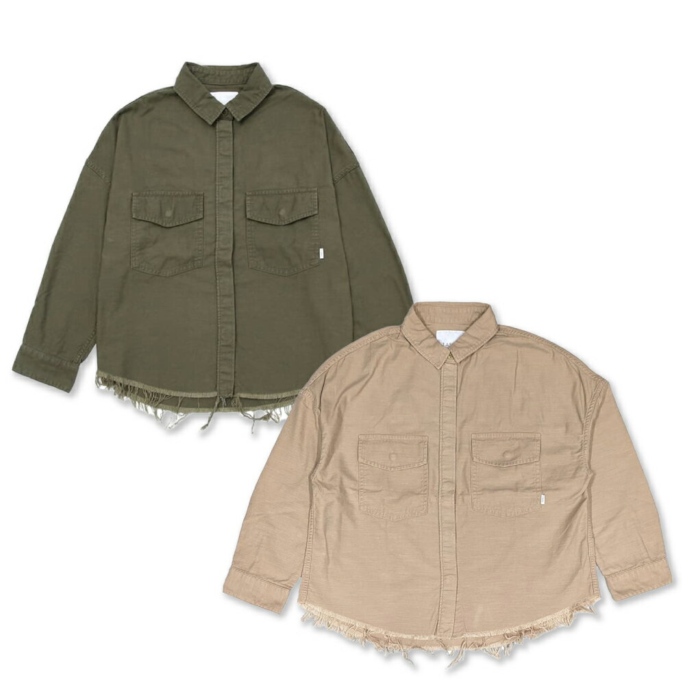 【SIZE:FREE】T-ASSACレディースミリタリーシャツ「MILITARY SH / OLIVE DRAB・BEIGE」選べる カラー オリーブ ドラブ ベージュファッション・ミリタリー