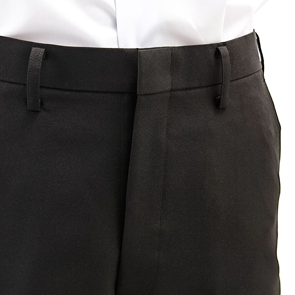 【ふるさと納税】標準型学生服 冬用ズボン 黒色 ノータック仕様 日本被服株式会社（ 標準マーク付 服 男性 メンズ パンツ ファッション 岡山県 倉敷産 返礼品 ） 学生服 専門 メーカー 高級 仕立て 国産 お手入れ簡単 サムネイル2