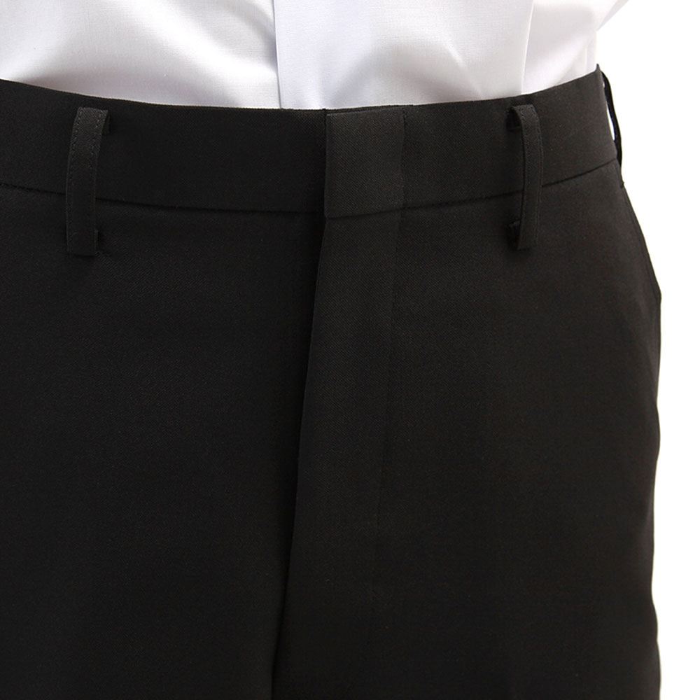 【ふるさと納税】標準型学生服 夏用ズボン 黒色 ノータック仕様 日本被服株式会社（ 標準マーク付 服 男性 メンズ パンツ ファッション 岡山県 倉敷産 返礼品 ） 学生服 専門 メーカー 高級 仕立て 国産 お手入れ簡単 サムネイル2