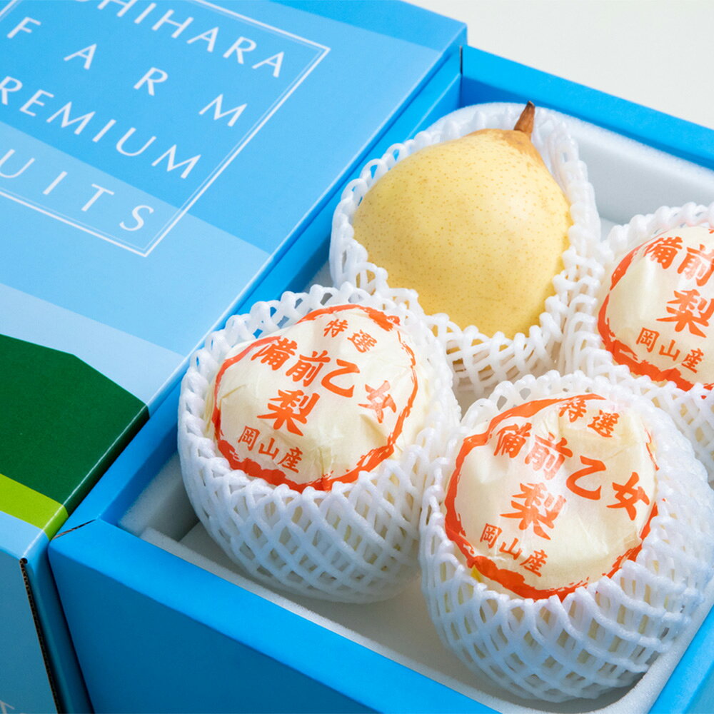 【ふるさと納税】梨 2025年 先行予約 備前乙女梨（鴨梨） 合計約2kg（3～4玉）・合計約3kg（5～6玉）・合計約4kg（6～9玉） ナシ なし 岡山県産 ギフト 石原果樹園 ＜選べる内容量＞ 冷蔵庫 贈答用【2025年11月下旬～12月下旬迄発送予定】 サムネイル3