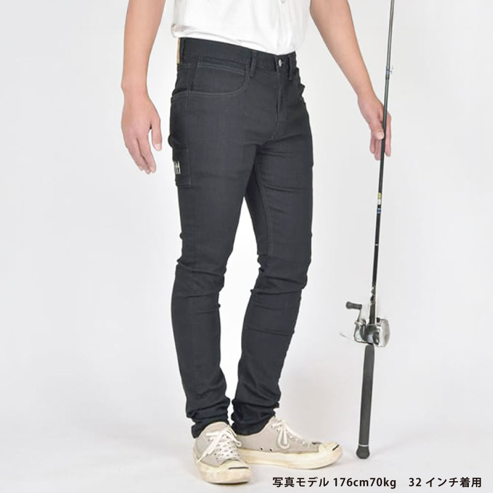 デニム 撥水 ストレッチデニム 釣り アウトドア ブラック ジーンズ BW-104VMBB 倉敷市 キャンプ 服 ファッション 衣類 ズボン メンズ ＜選べるサイズ＞ 30インチ 32インチ 34インチ 36インチ 岡山県 倉敷市 送料無料