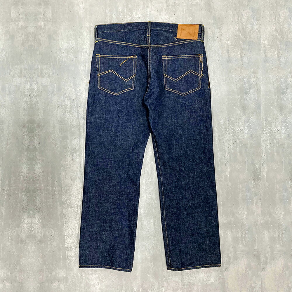 【ふるさと納税】児島オーダーハンドクラフトデニム 1本 デニムパンツ ＜選べるサイズ＞ 26インチ・30インチ・34インチ 綿100% コットン ヴィンテージデニム セルビッチデニム ジーンズ ズボン パンツ 服 ファッション 衣類 メンズ 男性 日本製 岡山県 倉敷市 送料無料 サムネイル2