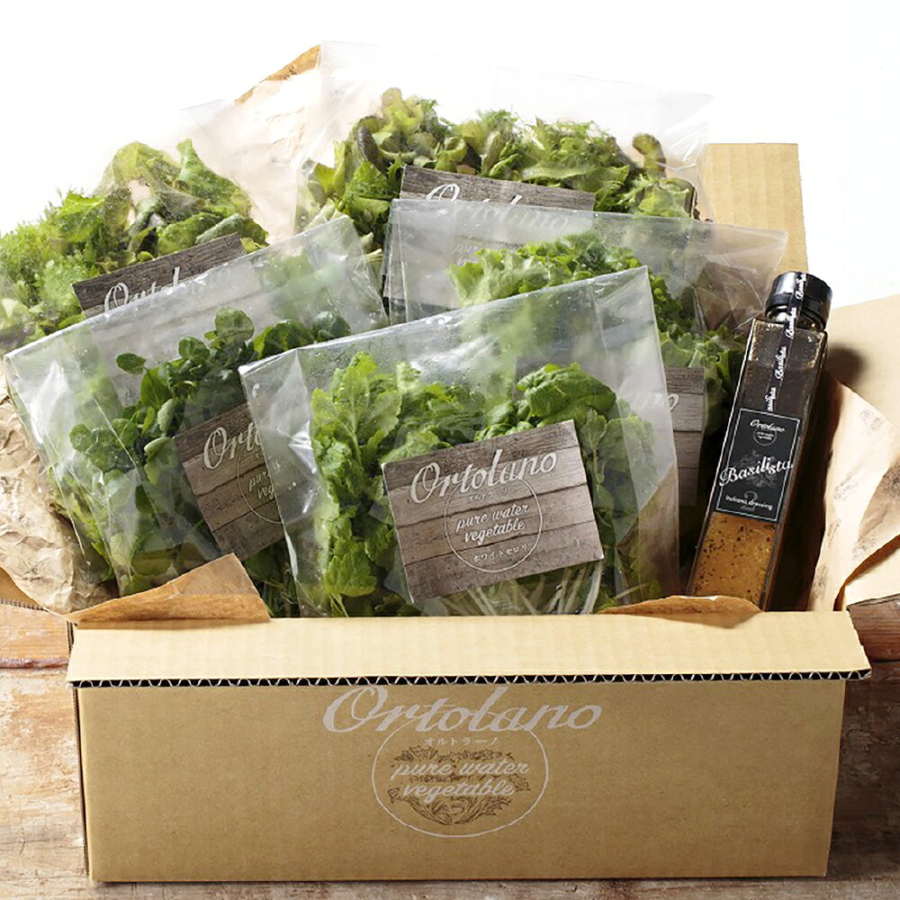 【Ortolano】ファーストクラスのサラダ＆ドレッシングセット A / B ＜選べるセット内容＞ おすすめ野菜 バジリスタイタリアンドレッシング バジリスタバジルビネガー バジル 野菜 やさい サラダ 調味料 冷蔵 岡山県 倉敷市 送料無料