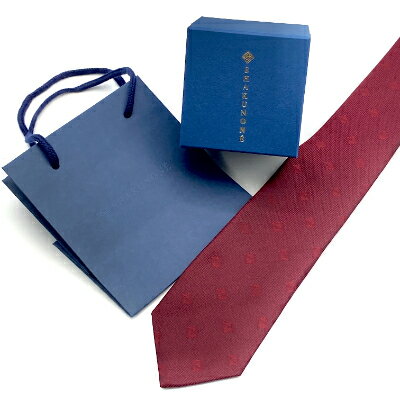 SHAKUNONE　ベーシックロゴネクタイ　臙脂色_ ネクタイ ロゴ入り ビジネス小物 メンズファッション ギフト 岡山県 津山市 紳士 人気 おすすめ 送料無料 贈答 ギフト 【1254626】