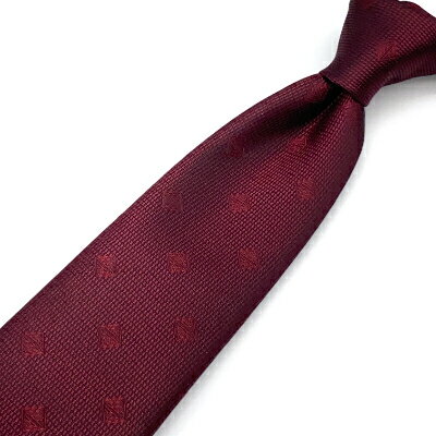 【ふるさと納税】SHAKUNONE　ベーシックロゴネクタイ　臙脂色_ ネクタイ ロゴ入り ビジネス小物 メンズファッション ギフト 岡山県 津山市 紳士 人気 おすすめ 送料無料 贈答 ギフト 【1254626】 - 画像2