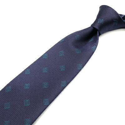 【ふるさと納税】SHAKUNONE　ベーシックロゴネクタイ　青紺碧_ ネクタイ ロゴ入り ビジネス小物 メンズファッション ギフト 岡山県 津山市 紳士 人気 おすすめ 送料無料 贈答 ギフト 【1254629】 サムネイル2