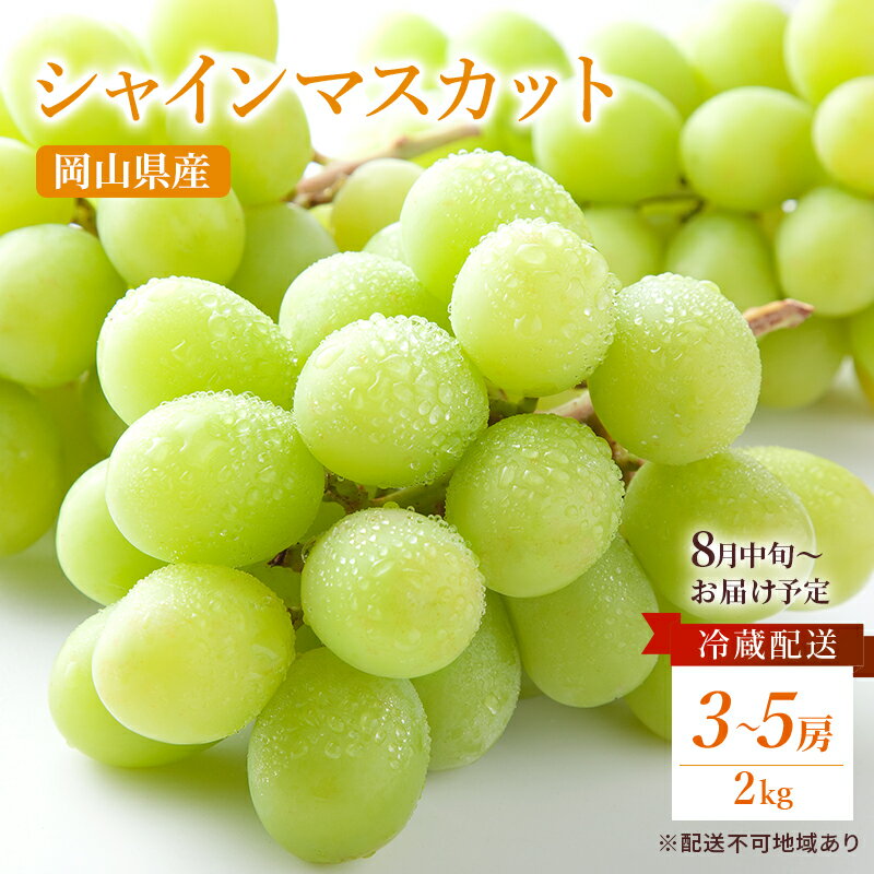 ぶどう 2026年 先行予約 ご家庭用 シャイン マスカット 約2kg 糖度抜群！ 【8月中旬～順次発送分】 ブドウ 葡萄 岡山県産 国産 フルーツ 果物 果物類 　お届け：2026年8月中旬～2026年9月中旬