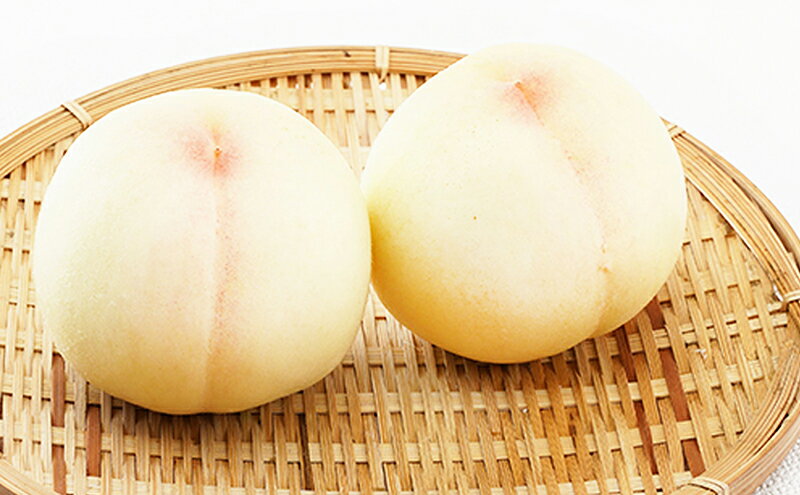 【ふるさと納税】桃 ぶどう 2026年 先行予約 果物詰合せ 白桃 2玉（1玉200g以上） シャイン マスカット 晴王 2房（合計約940g）化粧箱入り 岡山県産 国産 フルーツ ギフト 果物類 セット 　お届け：2026年7月上旬～2026年8月上旬 サムネイル3