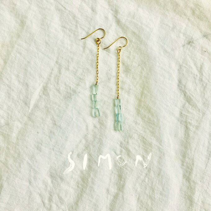 【ふるさと納税】ピアス ice blue K14gf ロング チェーン サムネイル3