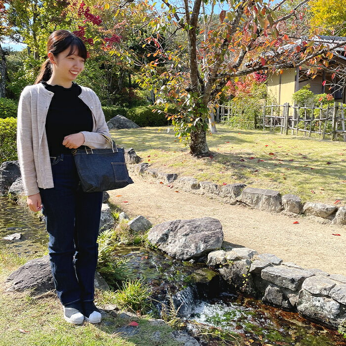 【ふるさと納税】井原デニムランチバッグ（インディゴ） サムネイル2