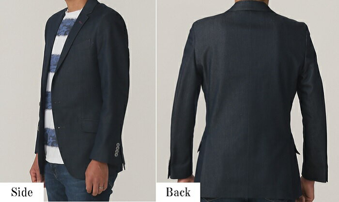 【ふるさと納税】デニム デニムジャケット テーラードジャケット スーツ デニムスーツ 井原デニム ストレッチデニム カジュアル ビジネス 洗濯可能 井原デニム テーラードジャケット（メンズ）【2BLサイズ】 サムネイル2