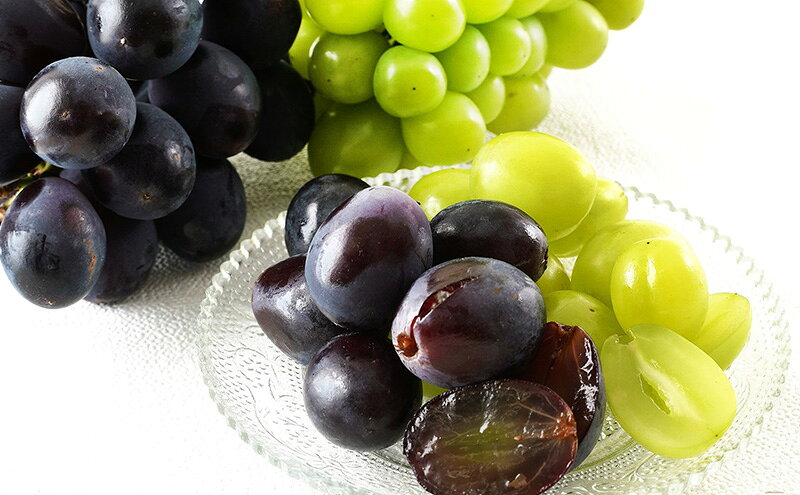 【ふるさと納税】ぶどう 2026年 先行予約 詰め合わせ ニュー ピオーネ 1房 (1房470g以上) シャイン マスカット 晴王 1房 (1房470g以上) 化粧箱入り 岡山県産 国産 フルーツ ギフト 果物 贈答品 セット 　お届け：2026年8月下旬～2026年9月下旬 サムネイル3