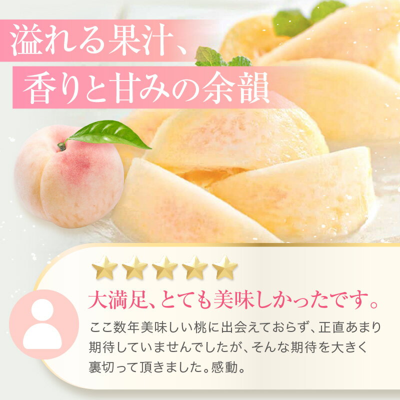 【ふるさと納税】桃 2026年 先行予約 赤磐の 白桃 約1.5kg 5～7玉 JA晴れの国 糖度センサー選果 もも モモ 岡山県 赤磐市産 国産 フルーツ 果物 ギフト デザート 果肉 　お届け：2026年7月上旬～2026年8月上旬 サムネイル3