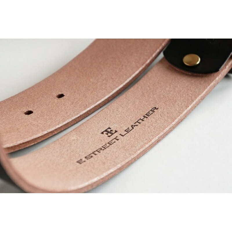 【ふるさと納税】E STREET LEATHER ベンズクラシック 4cm幅 茶芯革 極厚レザーベルト ブラック 【サイズをお選びください】 / ベルト メンズ なめし革 父の日 紳士 スーツ サムネイル2