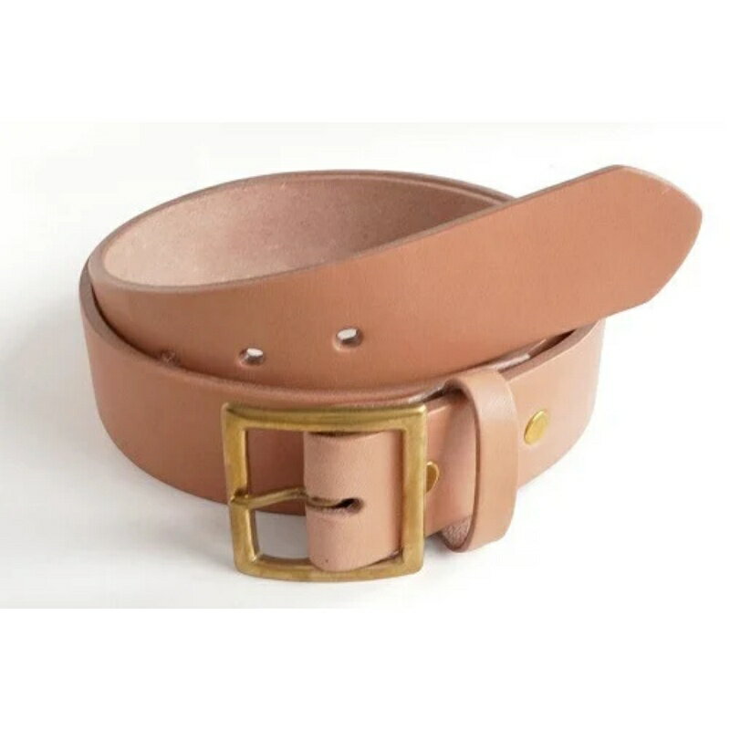 E STREET LEATHER グレージングベンズ 4cm幅極厚レザーベルト ナチュラル 【サイズをお選びください】 / ベルト メンズ なめし革 父の日 紳士 スーツ