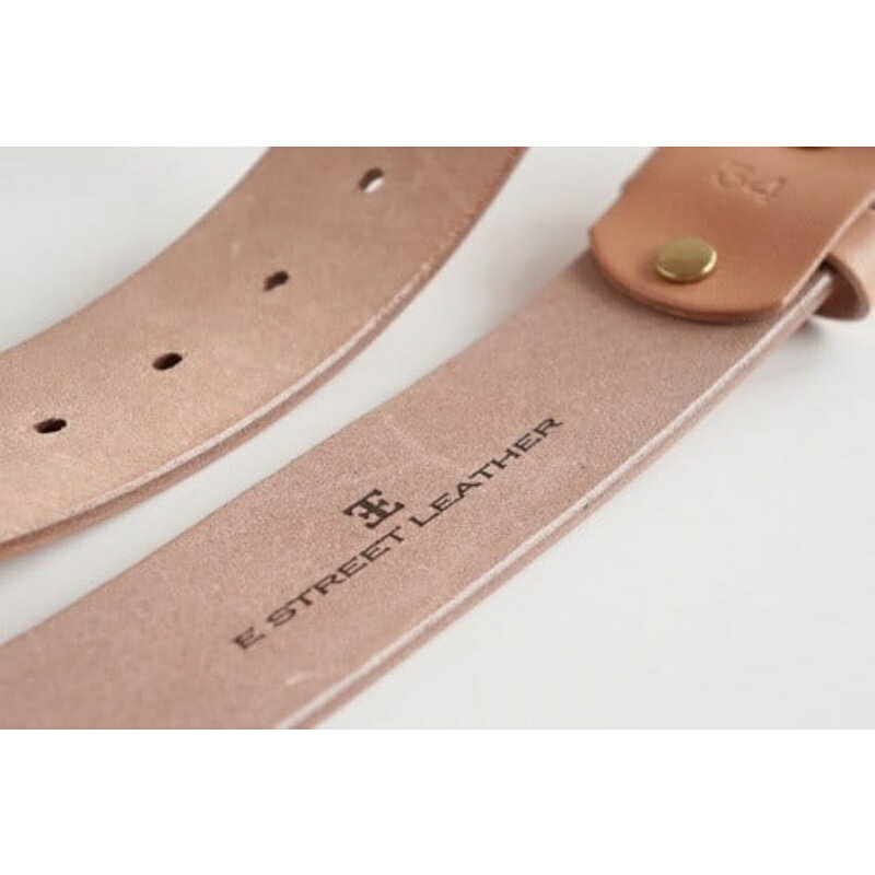 【ふるさと納税】E STREET LEATHER グレージングベンズ 4cm幅極厚レザーベルト ナチュラル 【サイズをお選びください】 / ベルト メンズ なめし革 父の日 紳士 スーツ サムネイル2