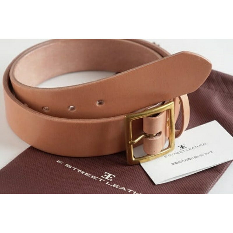 【ふるさと納税】E STREET LEATHER グレージングベンズ 4cm幅極厚レザーベルト ナチュラル 【サイズをお選びください】 / ベルト メンズ なめし革 父の日 紳士 スーツ サムネイル3