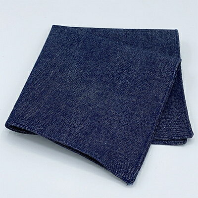 【ふるさと納税】クラバットユキジ製　デニムポケットチーフ(インディゴ)【1084658】 サムネイル2