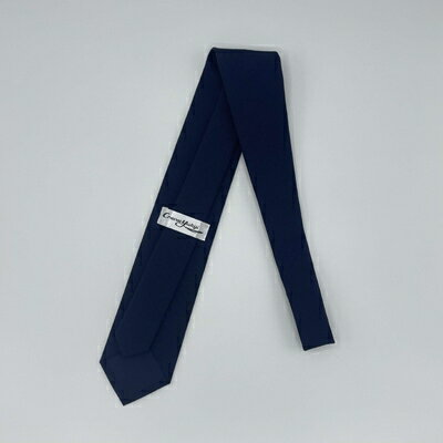 【ふるさと納税】クラバットユキジ製　ウールネクタイ(ネイビー)【1143620】 サムネイル3