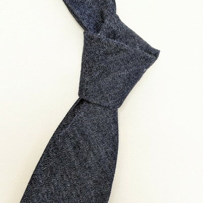 【ふるさと納税】岡山産デニムネクタイ【DeniMUSASHI】ハンガーパッケージ付・ブラック【1456889】 サムネイル3