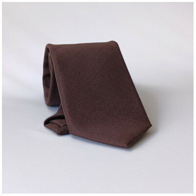 【ふるさと納税】イタリア産WOOL100%ネクタイ/ブラウン【1663407】 サムネイル2