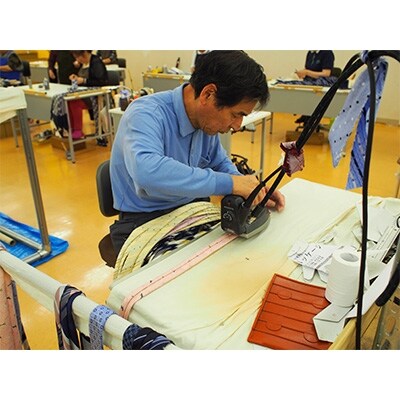 【ふるさと納税】クラバットユキジ製ネクタイ(ネイビー・花柄)【1073259】 サムネイル3