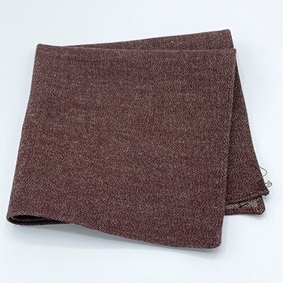 【ふるさと納税】クラバットユキジ製　デニムポケットチーフ(ショコラブラウン)【1084653】 サムネイル2