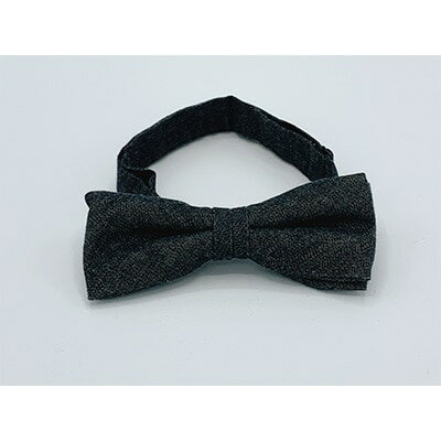 【ふるさと納税】クラバットユキジ製　デニム蝶ネクタイ(ブラックマット)【1095852】 サムネイル2