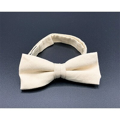 【ふるさと納税】クラバットユキジ製　デニム蝶ネクタイ(クリームイエロー)【1095857】 サムネイル2