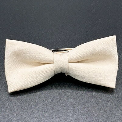 クラバットユキジ製　デニム蝶ネクタイ(ミルキーホワイト)【1095858】