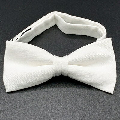 【ふるさと納税】クラバットユキジ製　デニム蝶ネクタイ(オフホワイト)【1095859】 サムネイル2