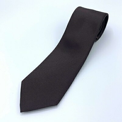 クラバットユキジ製　ソリッドタイ(ブラウン)【1107023】