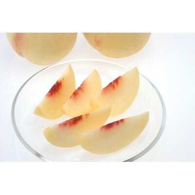 【ふるさと納税】岡山白桃食べ比べ　晩生2種2玉【配送不可地域：離島】【1684882】 サムネイル3