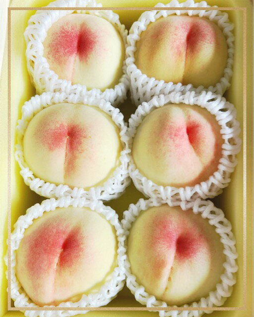 【ふるさと納税】【令和8年発送・先行予約】岡山県産　白桃（1玉300g以上）6玉　等級：ロイヤル　化粧箱入り　HT-1 サムネイル2