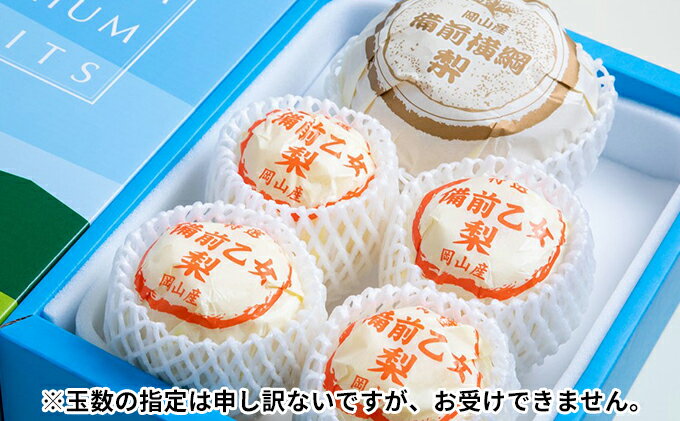【ふるさと納税】梨 2025年 先行予約 備前横綱梨（あたご梨）1玉 (1～1.4kg)・備前乙女梨（鴨梨） 3～5玉 詰合せ 合計約3.0kg【11月下旬～12月中旬頃発送】 岡山県産 フルーツ ギフト 石原果樹園 果物 　お届け：2025年11月15日～2025年12月20日 サムネイル3