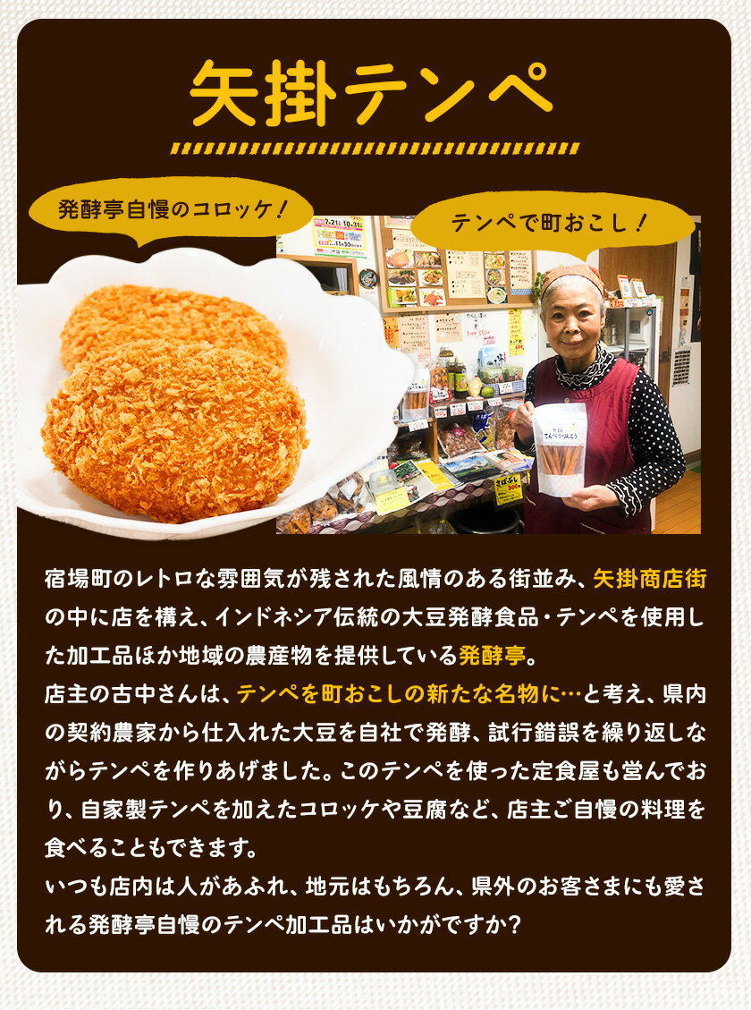 【ふるさと納税】テンペ健康セットA 5個セット 矢掛テンペ 《30日以内に出荷予定(土日祝除く)》 粉末テンペ コロッケ 大豆 発酵食品 スーパーフード 岡山県矢掛町産 発酵亭 - 画像3