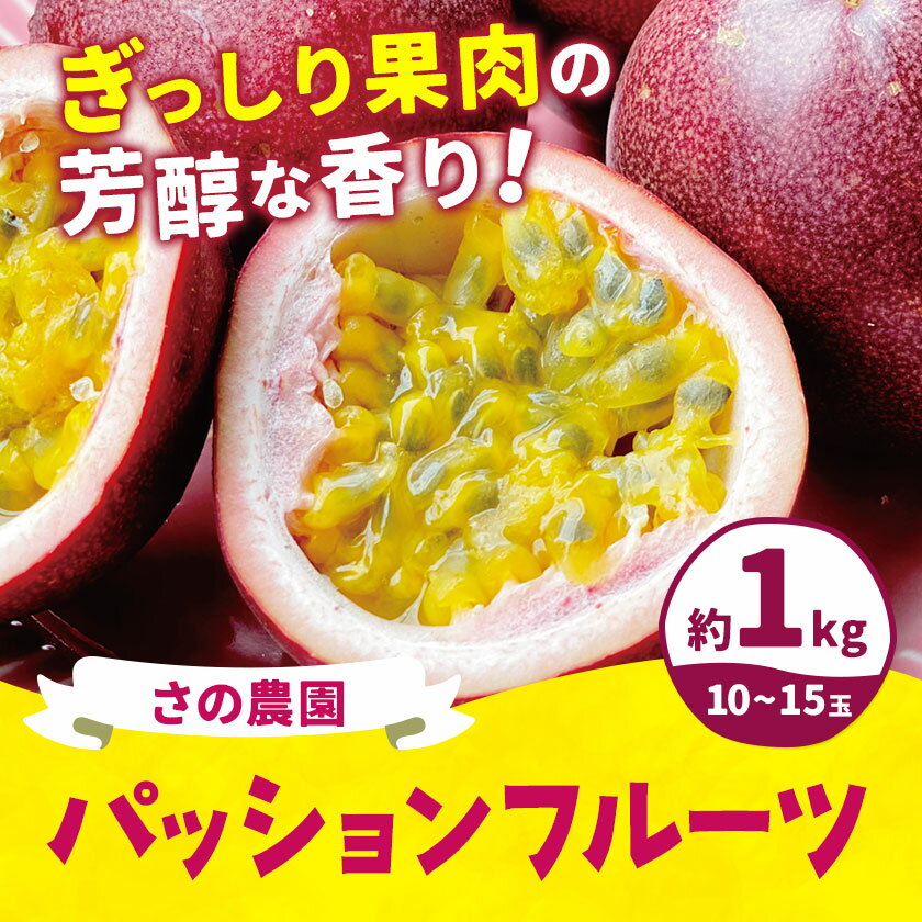 【ふるさと納税】【先行予約】パッションフルーツ 約 1kg 10-15玉 フルーツ 果物 さの農園《2026年8月上旬-9月中旬頃出荷》岡山県産 トロピカル おやつ デザート 青果 岡山県 矢掛町 サムネイル2