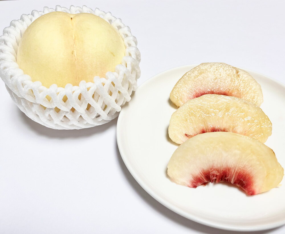 【ふるさと納税】白皇 約2kg 桃 もも モモ ピーチ 果物 フルーツ お取り寄せ デザート 先行予約 岡山県 美咲町 国産 【2026年8月下旬-9月上旬発送予定】 送料無料 サムネイル2