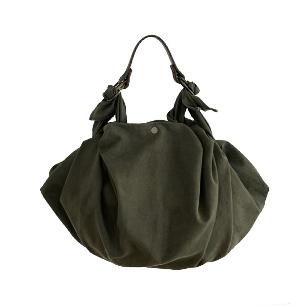 【ふるさと納税】ウオーク社 ふろしきハンドセット 尾道帆布（カーキ）風呂敷 ふろしきバッグ バッグ ハンドル 持ち手 取っ手 スナップピアス付き シビラ おしゃれ 可愛い かわいい ファッション ギフト プレゼント 送料無料 広島県 呉市 サムネイル2