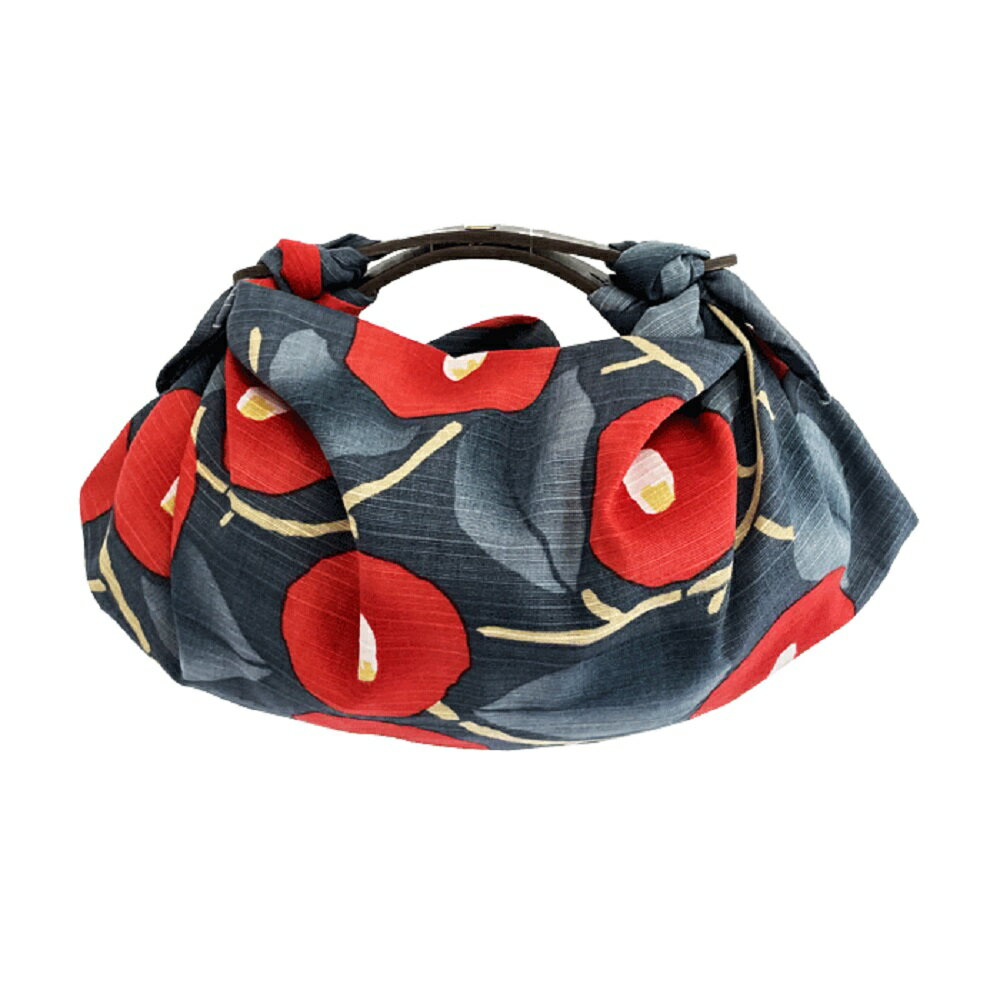 【ふるさと納税】ウオーク社 ライトDuoセットミニ（夢二/つばき/アオネズ）風呂敷 ふろしきバッグ バッグ ハンドル 持ち手 取っ手 竹久夢二 おしゃれ 可愛い かわいい ファッション ギフト プレゼント 送料無料 広島県 呉市 サムネイル2