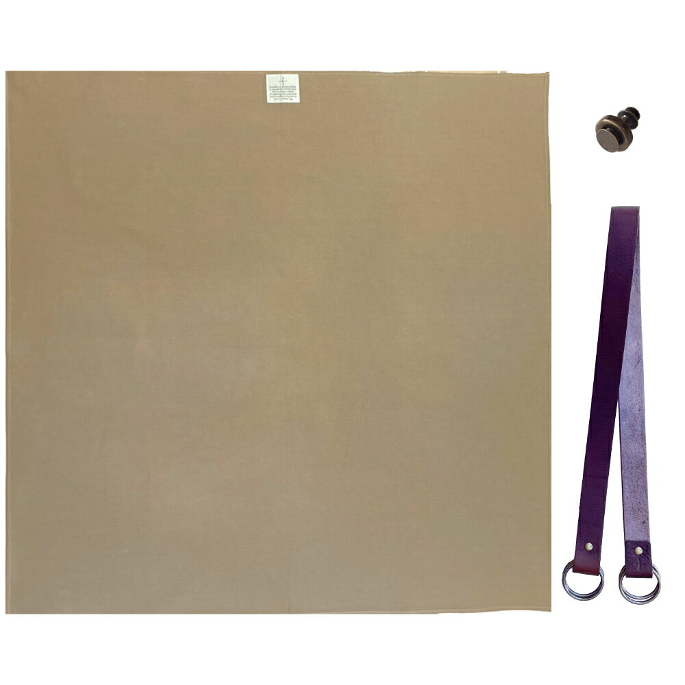 【ふるさと納税】ウオーク社 ふろしきショルダーセット 尾道帆布（ベージュ）風呂敷 無地 ふろしきバッグ バッグ ハンドル 持ち手 取っ手 スナップピアス付き おしゃれ 可愛い かわいい シンプル ファッション ギフト プレゼント 送料無料 広島県 呉市 サムネイル2