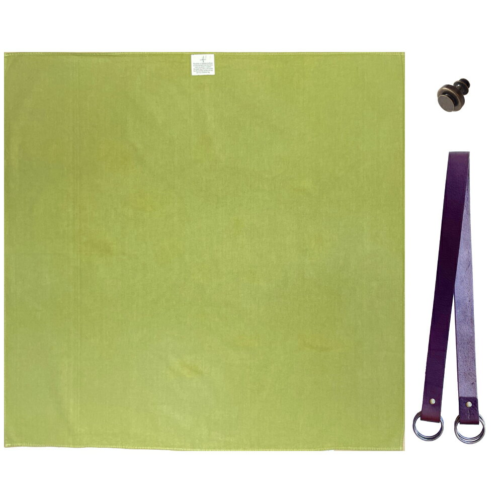 【ふるさと納税】ウオーク社 ふろしきショルダーセット 尾道帆布（ピスタチオ）風呂敷 無地 ふろしきバッグ バッグ ハンドル 持ち手 取っ手 スナップピアス付き おしゃれ 可愛い かわいい シンプル ファッション ギフト プレゼント 送料無料 広島県 呉市 サムネイル2