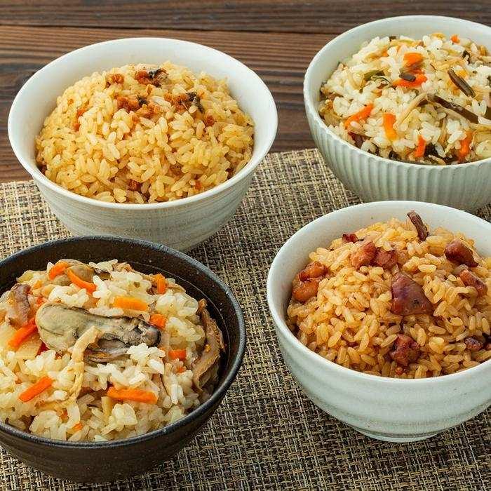 【ふるさと納税】【ギフト用】レンジで簡単調理！4種の炊き込みごはん　4個セット　B-4 サムネイル2